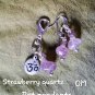 Pet pendants Strawberry quartz OM