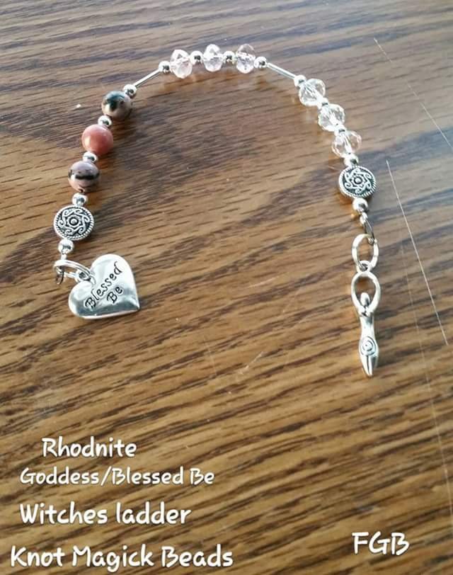 Witch ladder Rhodinite - Goddess blessed be