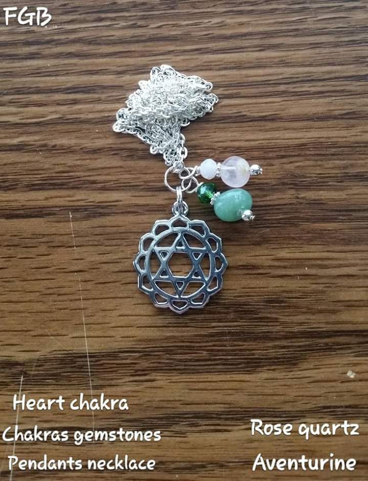 Heart chakra gemstone necklace