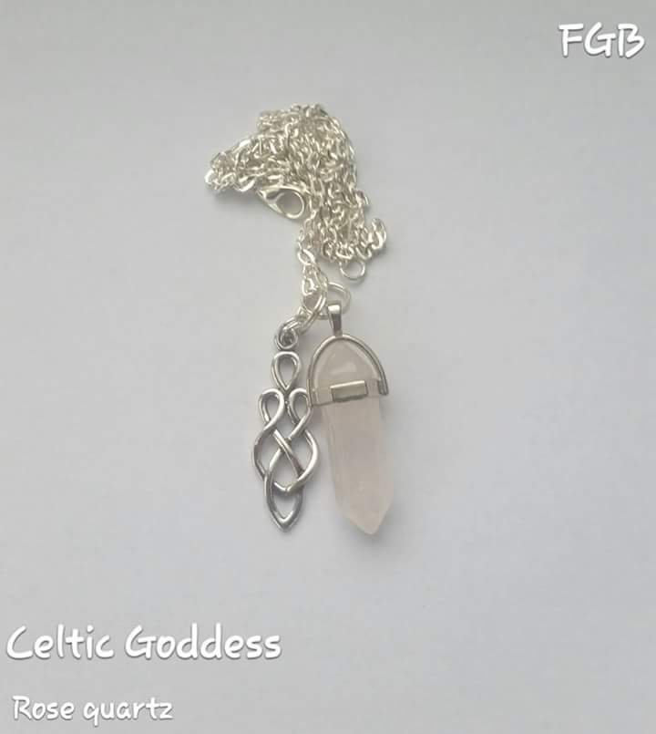 Celtic Goddess Rose quartz