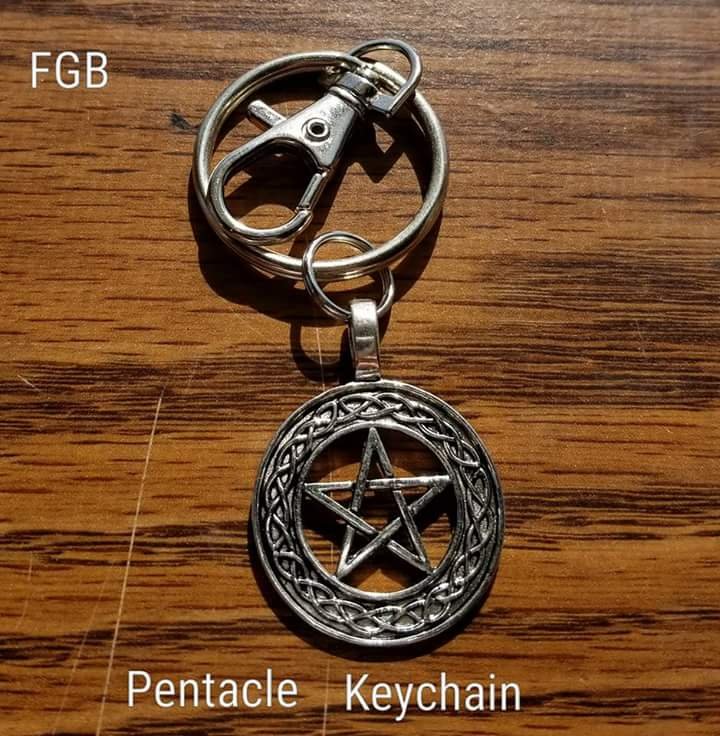 Pentacle keychain