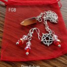 Carnelian  pendulum earrings set
