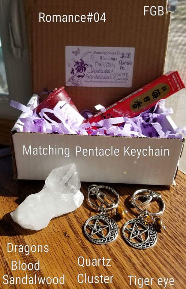 Romance #04 matching Pentacle Keychain