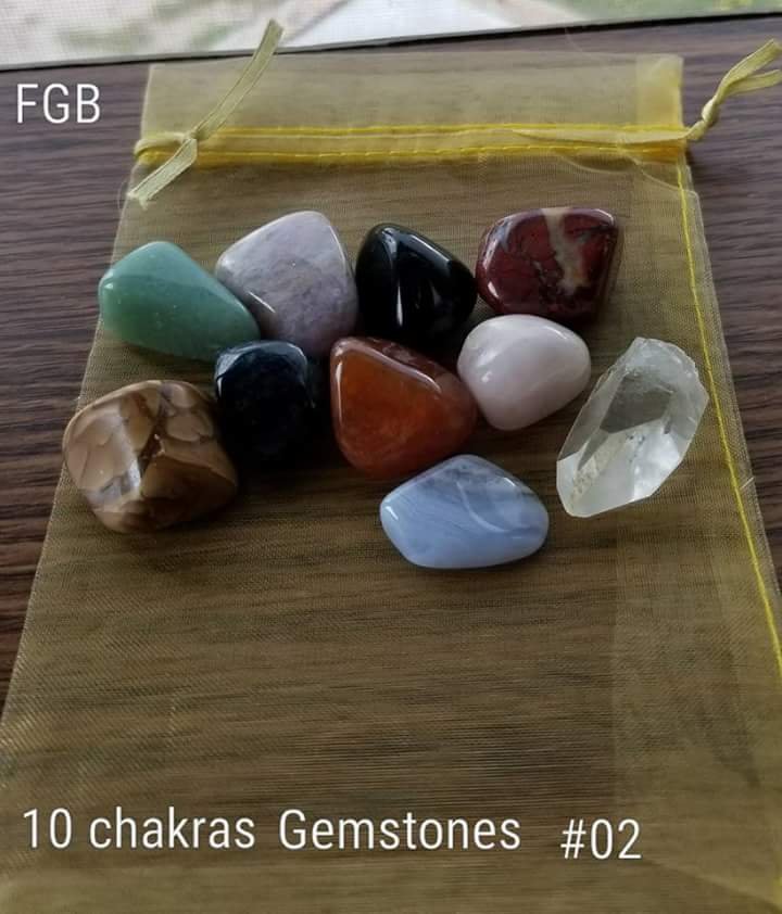 10 chakra gemstone set