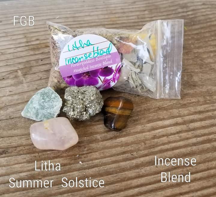 Sabbats Crystal / incense blend â��Litha summer Solstice