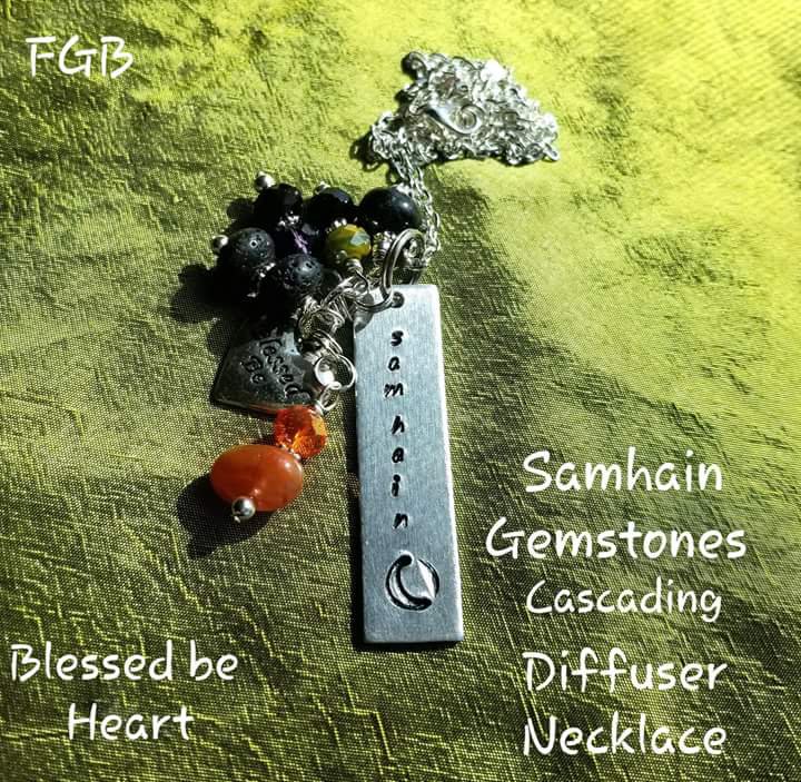 SAMHAIN DIFFUSER NECKLACE - BLESSED BE