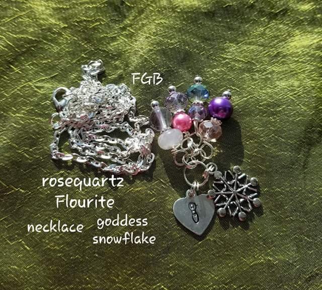 Snowflake goddess necklace