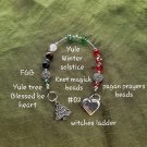 Yule prayer beads pentacle