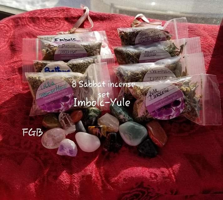 8 wiccan Sabbats incense set