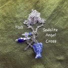 Sodalite angel necklace
