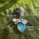 Opalite heart necklace