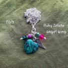 Ruby zoliste heart necklace