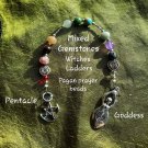 Mixed gems witches ladder pentacle