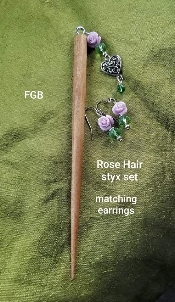 Purple rose hair styx set