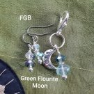 Green Flourite moon petpendant