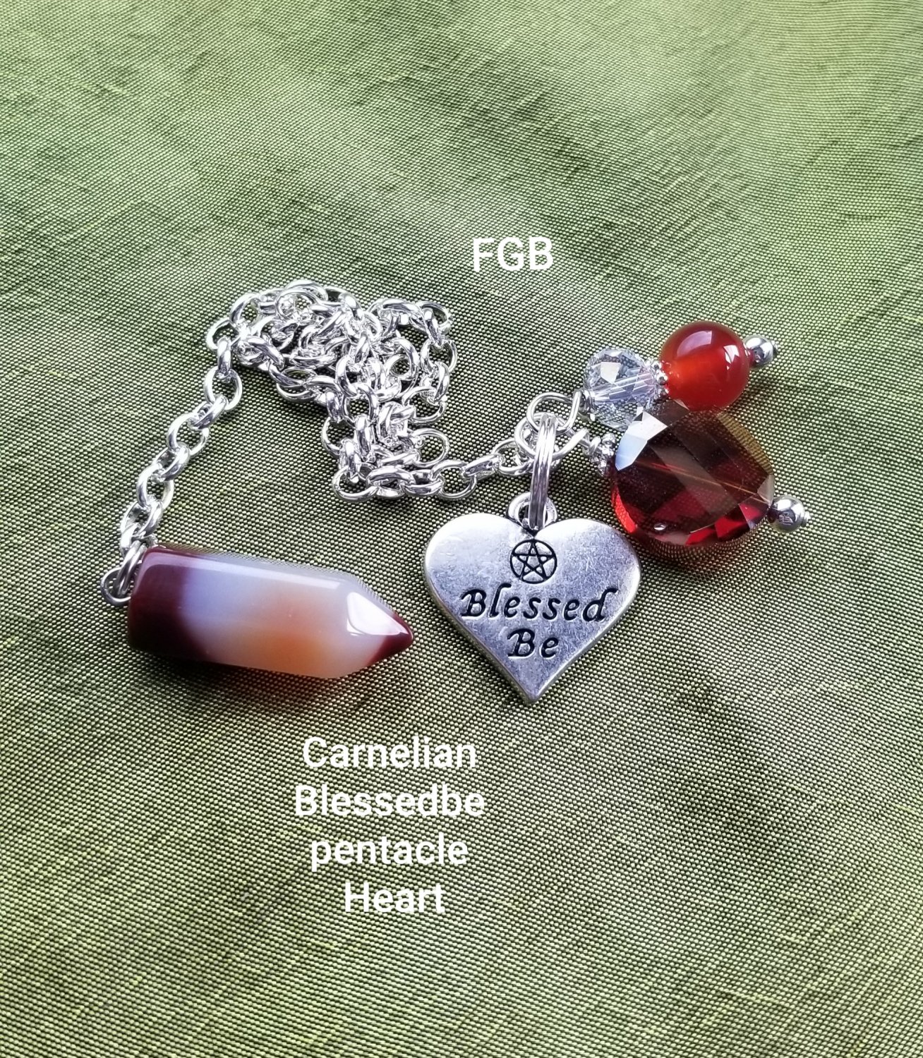 Carnelian blessed be pendulum 2b