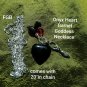 Onyx heart goddess necklace 2