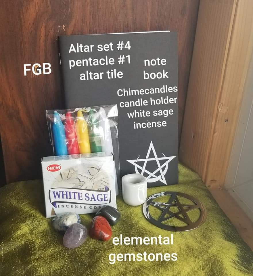 Altar set#4 plain pentacle tile#1