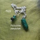 Malachite pendulum