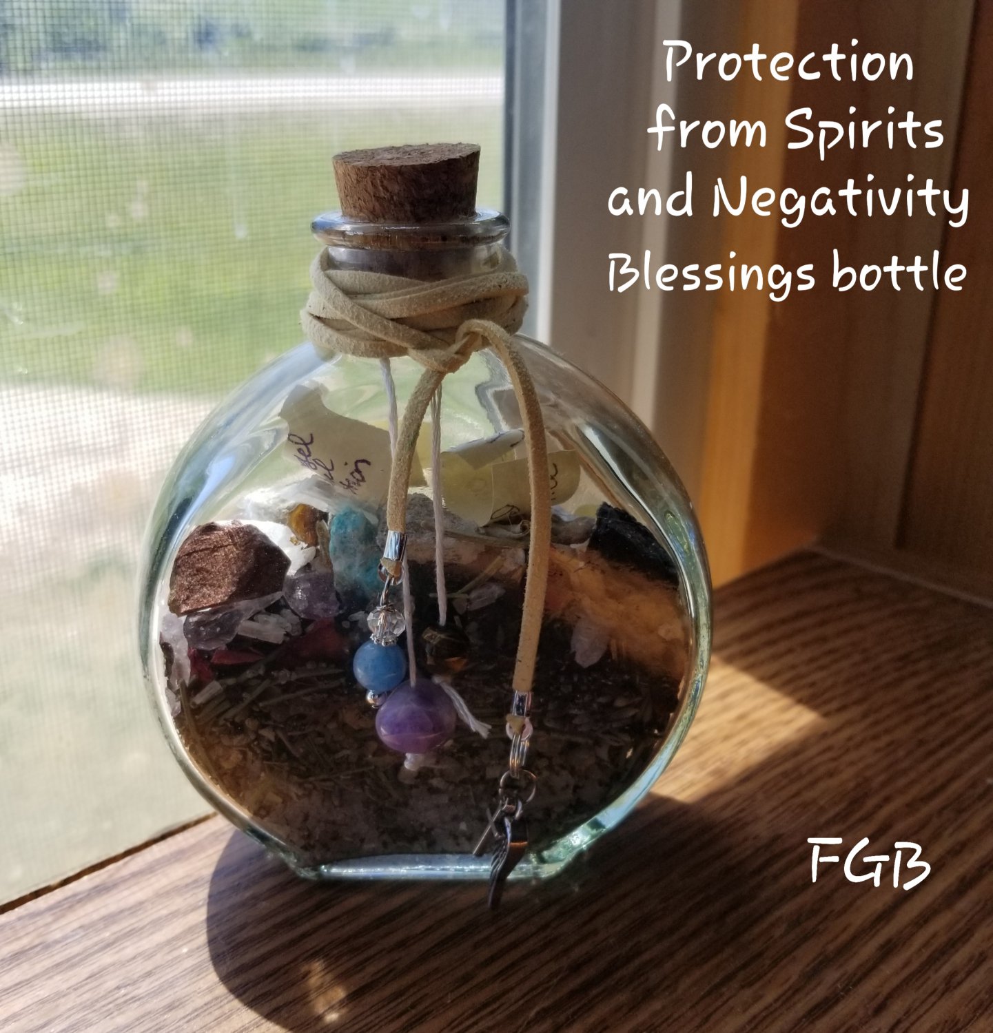Spirit protection blessings bottle