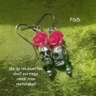 Metal skull earrings