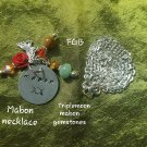 MABON handstamp necklace butterfly
