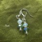 Blue opaque earrings 2