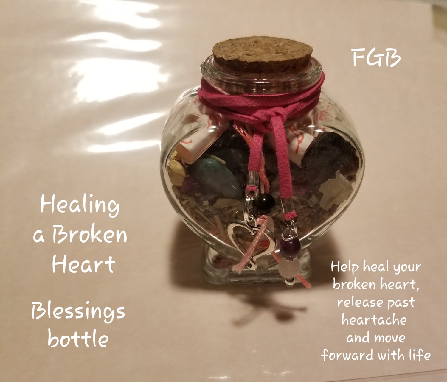 Mend a broken heart blessings bottle
