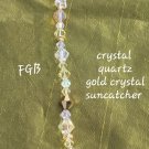 gold crystal suncatcher