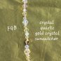 gold crystal suncatcher
