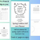 Spring Goddess of self care Planner - WE Print and SHIP To YOU