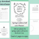 Spring Goddess of self care Planner - Digital download