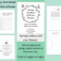 Spring Goddess of self care Planner - Digital download