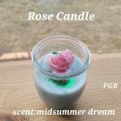 Candle-  pink rose