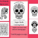 Sugar skull coloring Book