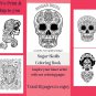 Sugar skull coloring Book