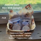 Autumn bliss wax melt sampler