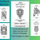 Spirit Animal Affirmation Coloring Book 2
