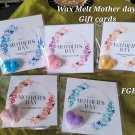 Floral Ring Mother's Wax melt gift card set of 5 Floral Ring Mother's Wax melt gift card set of 5