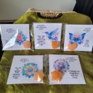 Mother day Mini soap card set of 5 Mother day Mini soap card set of 5