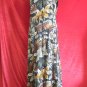 !!!FREE SHIPPING!!! vintage dress 80's rayon gauze fabric.gypsy boho drape long maxi dress