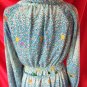 !!!Free shipping!!!vintage dress multi color polyester dress S-M