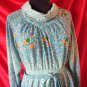 !!!Free shipping!!!vintage dress multi color polyester dress S-M