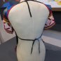 !!!Free shipping!!!vintage 60-70s top india gauze multi color S-M hippie style.