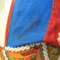 !!!Free shipping!!!vintage 60-70s top india gauze multi color S-M hippie style.