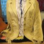 !!!Free shipping!!!vintage 60-70s mexican buckskin jacket silver button. .