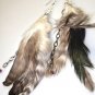 Feather Earrings with Chain