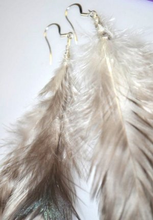 Feather Earrings without Chain