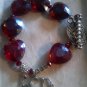 Delta Sigma Theta Crystal Heart Bracelet