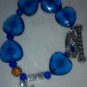 Sigma Gamma Rho Crystal Heart Bracelet